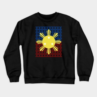 Tribal Pattern Philippine 3 Star & Sun Crewneck Sweatshirt